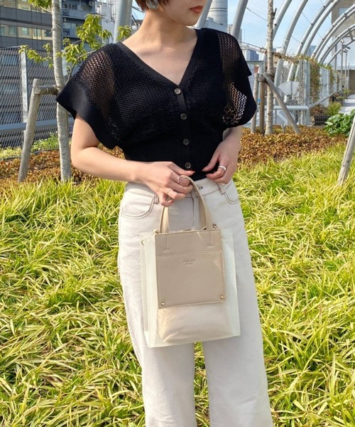 Heather（ヘザー）の「メッシュニットショートベスト_949611（ベスト・レディース・ブラウン/ブラック/ベージュ・FREE）」の16枚目の写真