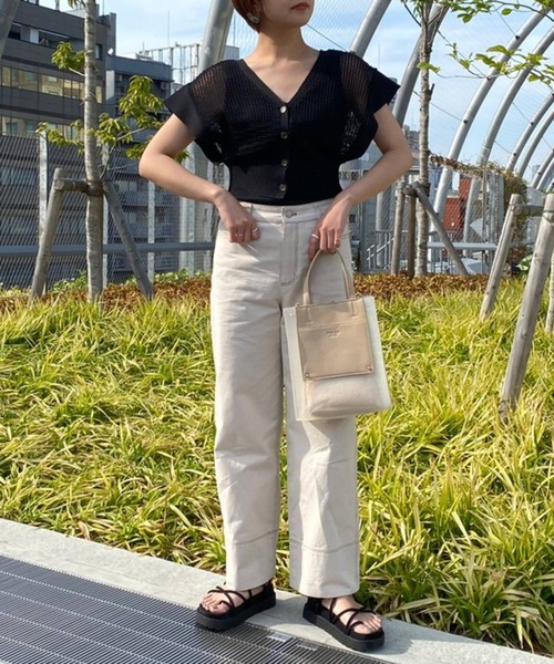 Heather（ヘザー）の「メッシュニットショートベスト_949611（ベスト・レディース・ブラウン/ブラック/ベージュ・FREE）」の19枚目の写真