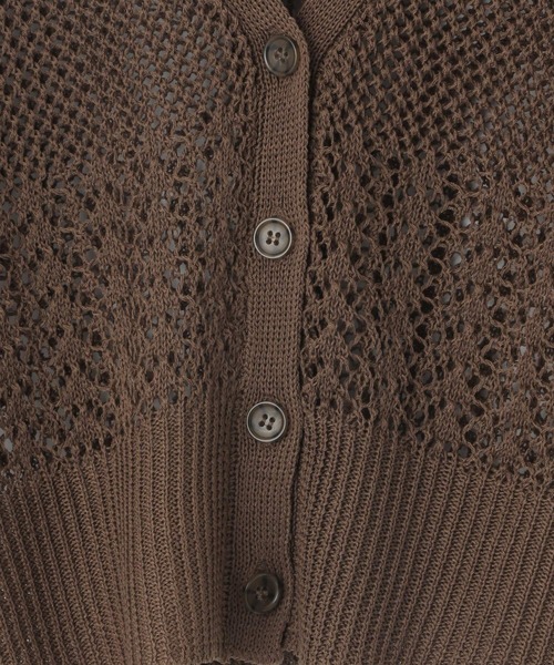 Heather（ヘザー）の「メッシュニットショートベスト_949611（ベスト・レディース・ブラウン/ブラック/ベージュ・FREE）」の21枚目の写真