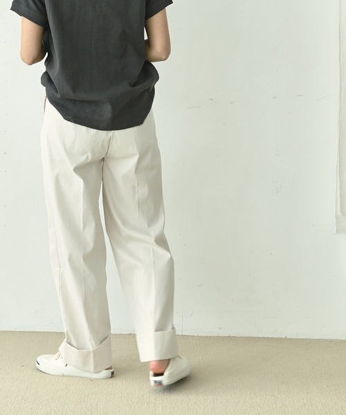 me+em select(ミームセレクト)の「ロールアップタックパンツ(その他パンツ・レディース・ミント/ブラック/ホワイト/チャコールグレー/ブラウン・FREE)」の14枚目の写真
