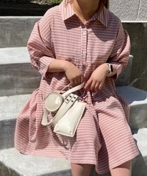 ワンピース ドレス ピンク 桃色系 チェック柄 ファッション通販 Zozotown