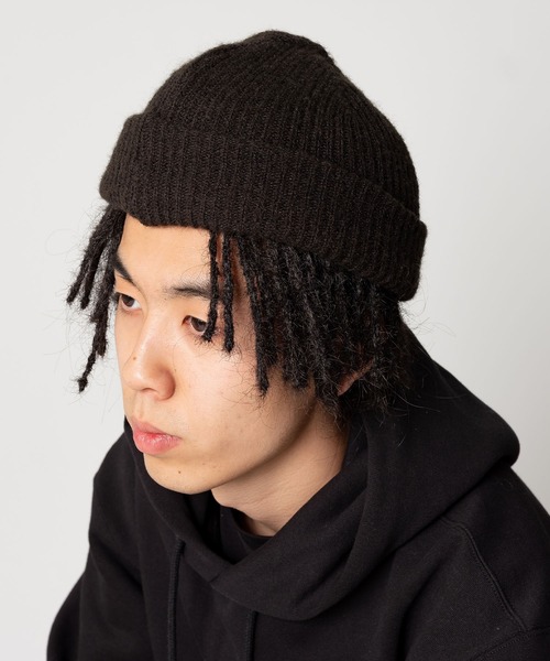 BEDWIN & THE HEARTBREAKERS(ベドウィン アンド ザ ハートブレイカーズ)の「DRALON WATCH CAP "ROBERT"(ニットキャップ/ビーニー・メンズ・オリーブ/ブラウン/チャコール/ブラック・FREE)」の2枚目の写真