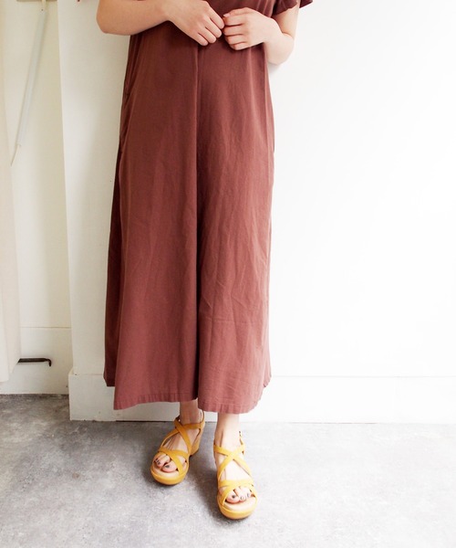 厚底クロスストラップサンダル / あしながおじさん