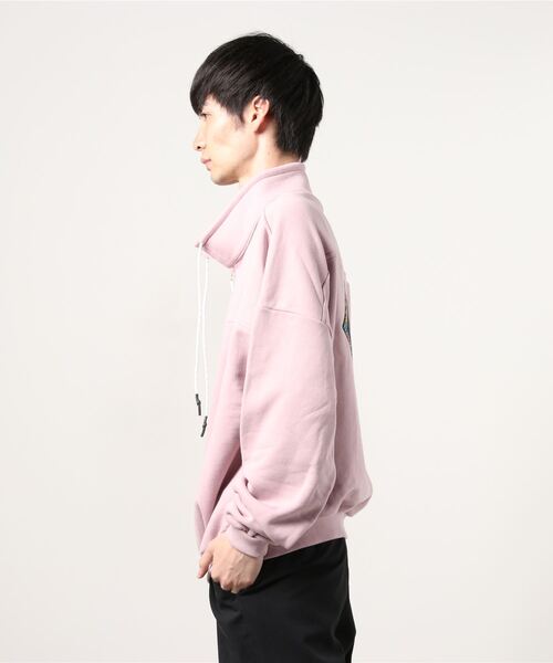 R.M GANG（アールエムギャングレベルモダニストギャング）の「R.M GANG/アールエム ギャング/ハーフジップスウェット（スウェット・メンズ・ブラック/ピンク/ベージュ・FREE）」の4枚目の写真