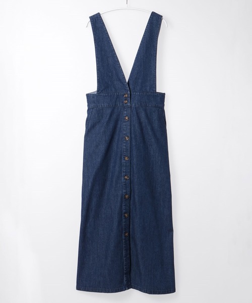 Honeys（ハニーズ）の「ミディ丈ジャンスカ（ジャンパースカート・レディース・ブラック/インディゴブルー/ライトインディゴブルー・S/M/L）」の8枚目の写真