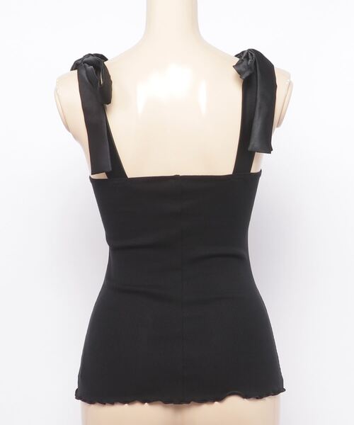 Chut！ INTIMATES（シュットインティメイツ）の「【ベイカー恵利沙コラボ】キャミソール (C347)（ルームウェア/パジャマ・レディース・ライトグレー/ブラック・M/L）」の16枚目の写真