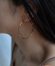 CENE | 【CENE】セネ/[ゴールド]ループピアス60mmゴールド(ピアス（両耳用）)
