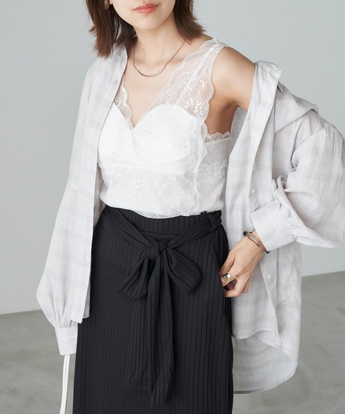 セール 裏付きバット総レースタンクトップ タンクトップ Chaco Closet チャコ クローゼット のファッション通販 Zozotown