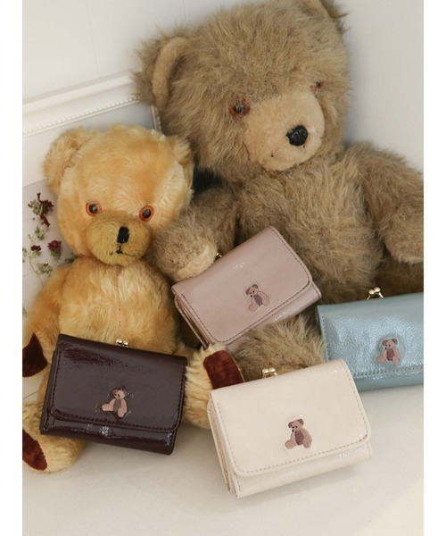 merry jenny（メリージェニー）の「bearエナメルミニウォレット（財布・レディース・ベージュ/ブルー/アイボリー/ボルドー・FREE）」の16枚目の写真