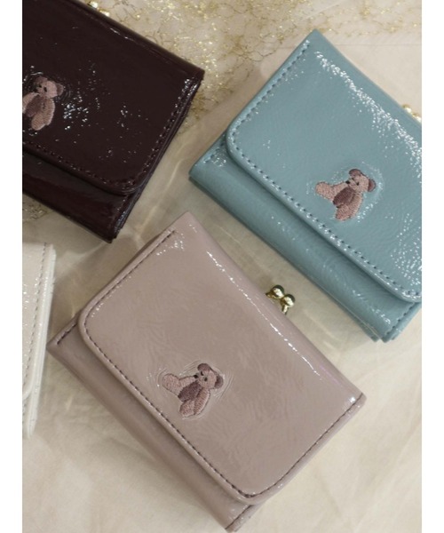 merry jenny（メリージェニー）の「bearエナメルミニウォレット（財布・レディース・ベージュ/ブルー/アイボリー/ボルドー・FREE）」の20枚目の写真