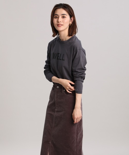 Maison de Beige（メゾンドベージュ）の「《Maison de Beige》ロゴカットソー（Tシャツ/カットソー・レディース・オフホワイト/スミクロ・9号）」の2枚目の写真