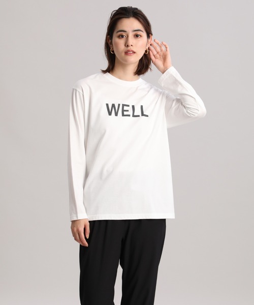 Maison de Beige（メゾンドベージュ）の「《Maison de Beige》ロゴカットソー（Tシャツ/カットソー・レディース・オフホワイト/スミクロ・9号）」の9枚目の写真