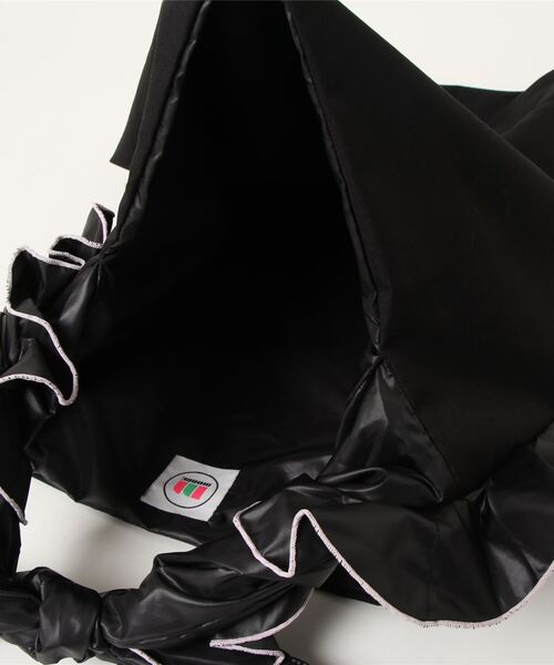 MONDEWORK（モンドワーク）の「FRILL TOTE/ リバーシブル フリルトート（トートバッグ・レディース・ブラック/オフホワイト/ブルー/グリーン/ピンク/グレー・ONE SIZE）」の18枚目の写真