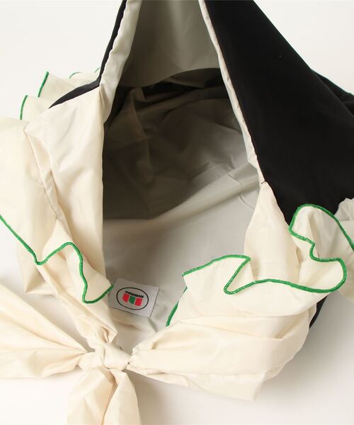 MONDEWORK（モンドワーク）の「FRILL TOTE/ リバーシブル フリルトート（トートバッグ・レディース・ブラック/オフホワイト/ブルー/グリーン/ピンク/グレー・ONE SIZE）」の22枚目の写真