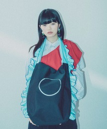FRILL TOTE/ リバーシブル フリルトート