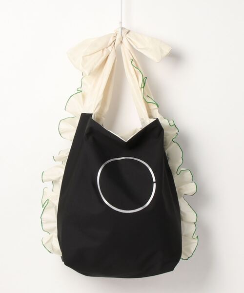 MONDEWORK（モンドワーク）の「FRILL TOTE/ リバーシブル フリルトート（トートバッグ・レディース・ブラック/オフホワイト/ブルー/グリーン/ピンク/グレー・ONE SIZE）」の8枚目の写真