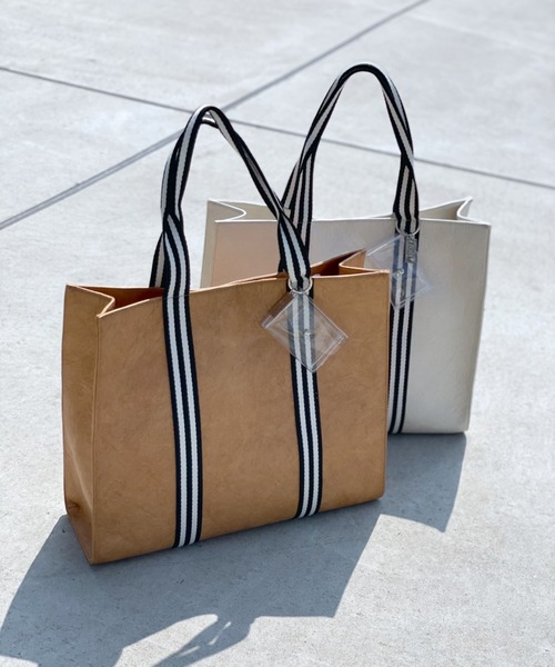 loti（ロティ）の「WEB限定 loti ラインハンドルトート（トートバッグ・レディース・オフホワイト・FREE）」の8枚目の写真