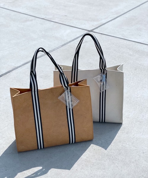 loti（ロティ）の「WEB限定 loti ラインハンドルトート（トートバッグ・レディース・オフホワイト・FREE）」の7枚目の写真