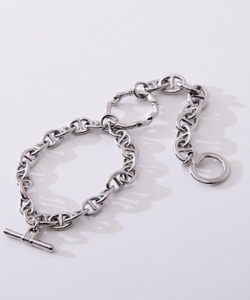 Adoon plain（アドーンプレーン）の「【Adoon plain】チェーンリングブレスレット（ブレスレット・メンズ・ライトグレー・FREE）」の10枚目の写真