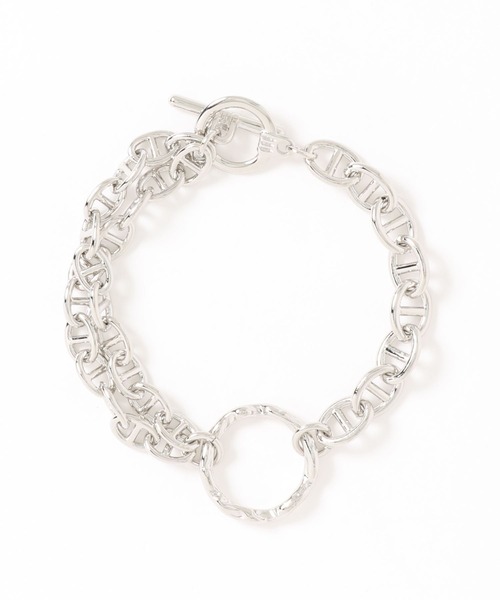 Adoon plain（アドーンプレーン）の「【Adoon plain】チェーンリングブレスレット（ブレスレット・メンズ・ライトグレー・FREE）」の9枚目の写真
