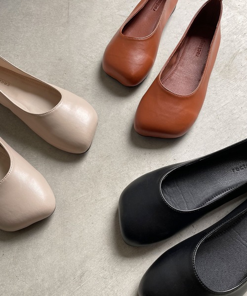rectangle（レクタングル）の「マメパンプス（パンプス・レディース・ブラック/ブラウン/グレイッシュベージュ・SMALL/MEDIUM/LARGE）」の10枚目の写真