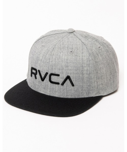 RVCA（ルーカ）の「RVCA メンズ  RVCA TWILL SNAPBACK II キャップ【2021年秋冬モデル】/ルーカ帽子（キャップ・メンズ・カモフラージュ/ブラック×グレー/ネイビー/グレー・FREE）」の3枚目の写真