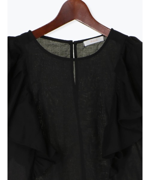 Te chichi(テチチ)の「タックフリルスリーブブラウス(シャツ/ブラウス・レディース・ブラック/カーキ/ブラウン・フリ-)」の19枚目の写真