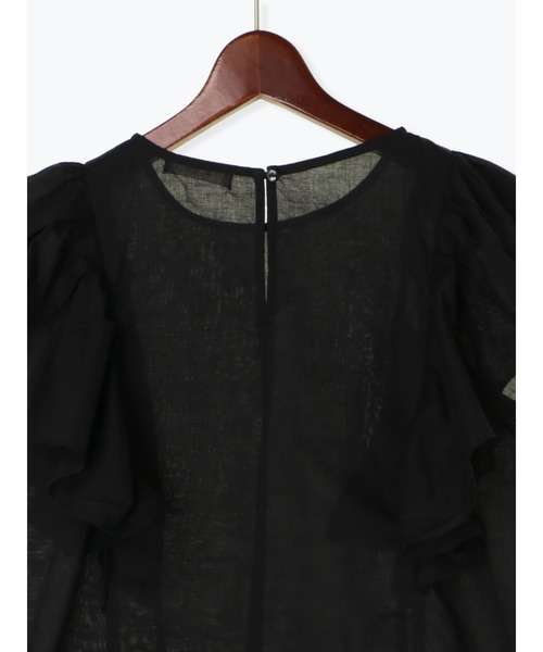 Te chichi(テチチ)の「タックフリルスリーブブラウス(シャツ/ブラウス・レディース・ブラック/カーキ/ブラウン・フリ-)」の22枚目の写真