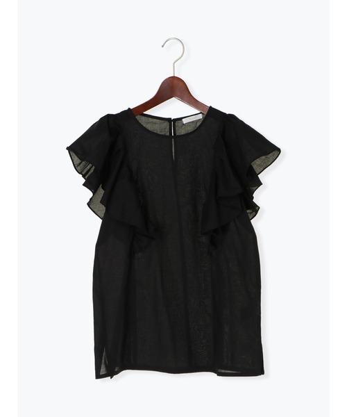 Te chichi(テチチ)の「タックフリルスリーブブラウス(シャツ/ブラウス・レディース・ブラック/カーキ/ブラウン・フリ-)」の17枚目の写真