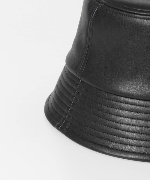 SENSE OF PLACE by URBAN RESEARCH（センスオブプレイスバイアーバンリサーチ）の「フェイクレザーバケットハット（ハット・レディース・ブラック/ベージュ/アイボリー・ONE）」の16枚目の写真