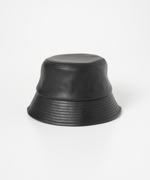 SENSE OF PLACE by URBAN RESEARCH（センスオブプレイスバイアーバンリサーチ）の「フェイクレザーバケットハット（ハット・レディース・ブラック/ベージュ/アイボリー・ONE）」の11枚目の写真