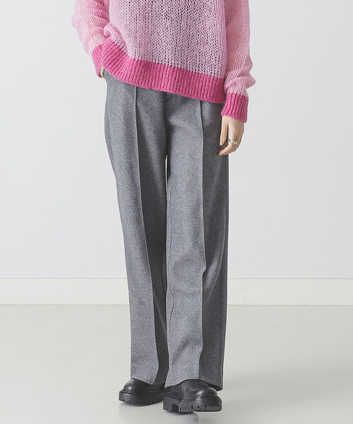 BEAMS LIGHTS（ビームスライツ）の「BEAMS LIGHTS / メルトン ルーズ フィット パンツ（その他パンツ・レディース・ネイビー/グレー・38/36）」の9枚目の写真