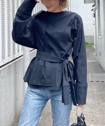 2wayウエストマークブラウス