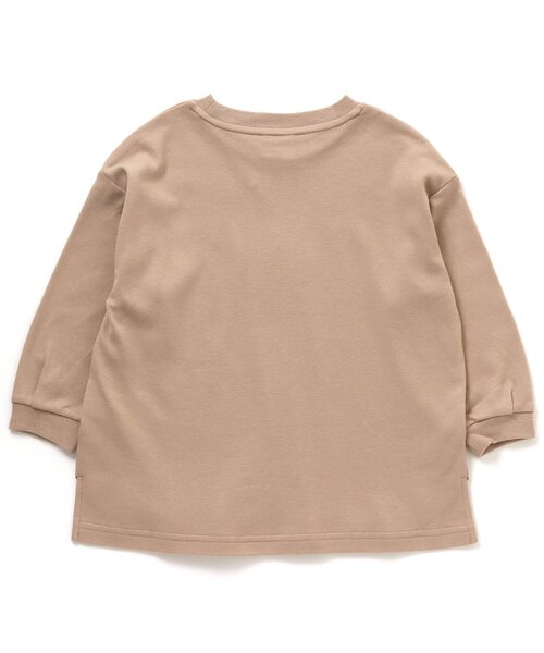 BREEZE（ブリーズ）の「2柄ロゴTシャツ（Tシャツ/カットソー・キッズ・チャコール/オフホワイト/ベージュ/マスタード・100/140/90/120/130/110/150）」の7枚目の写真