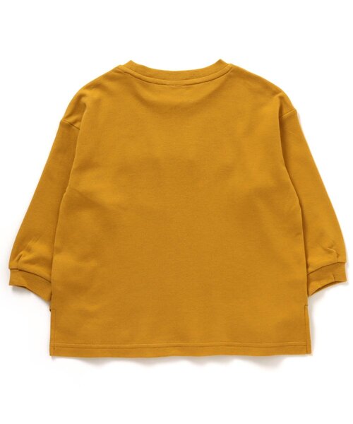 BREEZE（ブリーズ）の「2柄ロゴTシャツ（Tシャツ/カットソー・キッズ・チャコール/オフホワイト/ベージュ/マスタード・100/140/90/120/130/110/150）」の5枚目の写真