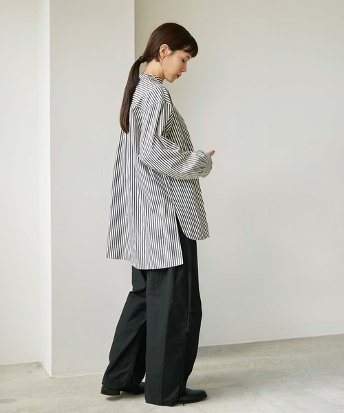 note et silence （ノートエシロンス）の「ミリタリーモールスキン ベイカーゆるパンツ（その他パンツ・レディース・ブラック/カーキ・FREE）」の15枚目の写真