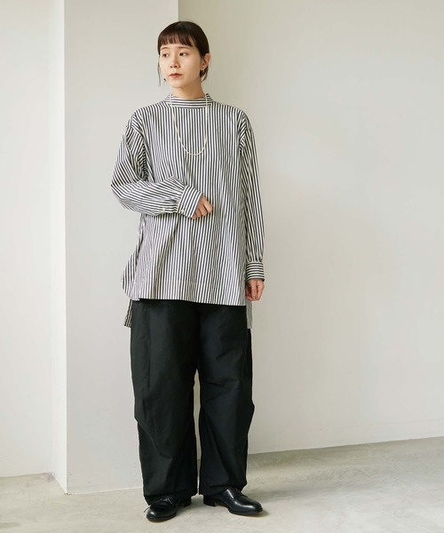 note et silence （ノートエシロンス）の「ミリタリーモールスキン ベイカーゆるパンツ（その他パンツ・レディース・ブラック/カーキ・FREE）」の20枚目の写真