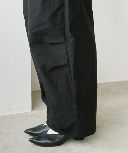 note et silence （ノートエシロンス）の「ミリタリーモールスキン ベイカーゆるパンツ（その他パンツ・レディース・ブラック/カーキ・FREE）」の9枚目の写真