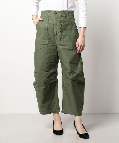 note et silence （ノートエシロンス）の「ミリタリーモールスキン ベイカーゆるパンツ（その他パンツ・レディース・ブラック/カーキ・FREE）」の22枚目の写真