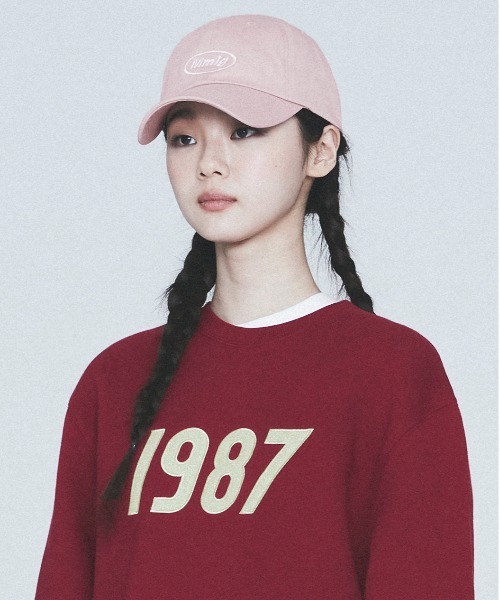 87mm（87mm）の「【87MM / Mmlg】MMLG BALL CAP / パルチルエムエム Mmlg ロゴ ベースボール キャップ（キャップ・レディース・ミント/チャコールグレー/ピンク/ベージュ/ブラック/マスタード/ネイビー・FREE）」の16枚目の写真