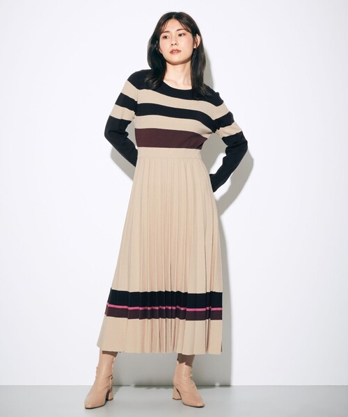 GRACE CONTINENTALグレースコンチネンタルボーダーニットワンピース ボーダーニットロングワンピース / GRACE CONTINENTAL | GRACE