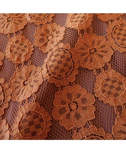 シロップ．（シロップ．）の「クッキーレースのロングテールティアードスカート（スカート・レディース・ブラック/ブラウン系その他・SMALL/MEDIUM/LARGE/X-LARGE/XX-LARGE）」の11枚目の写真