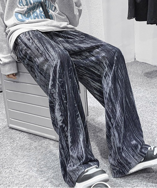 neos(ネオス)の「【neos -addictive design-】ルーズシルエット 杢調 ベロア プリーツ ワイドパンツ(その他パンツ・メンズ・ブラック/ネイビー/ブラウン・MEDIUM/LARGE/X-LARGE)」の19枚目の写真