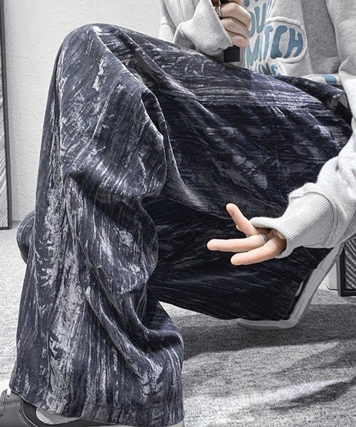 neos(ネオス)の「【neos -addictive design-】ルーズシルエット 杢調 ベロア プリーツ ワイドパンツ(その他パンツ・メンズ・ブラック/ネイビー/ブラウン・MEDIUM/LARGE/X-LARGE)」の17枚目の写真