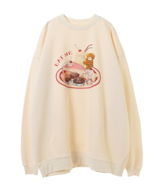 Candy Stripper（キャンディストリッパー）の「EAT ME SWEAT ワンピース（ワンピース・レディース・ライトブルー/アイボリー/ブラック・2）」の9枚目の写真