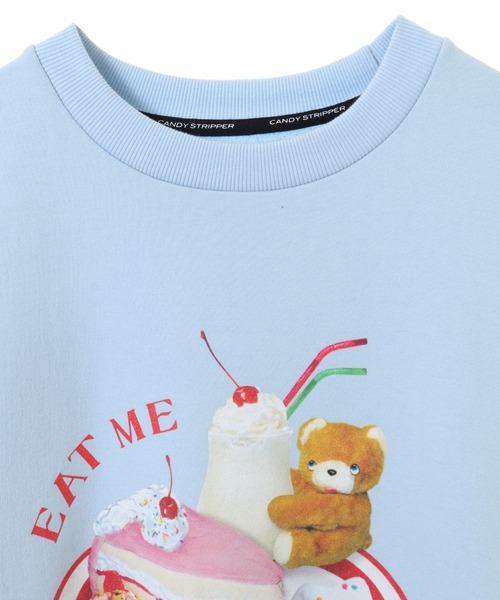 Candy Stripper（キャンディストリッパー）の「EAT ME SWEAT ワンピース（ワンピース・レディース・ライトブルー/アイボリー/ブラック・2）」の5枚目の写真