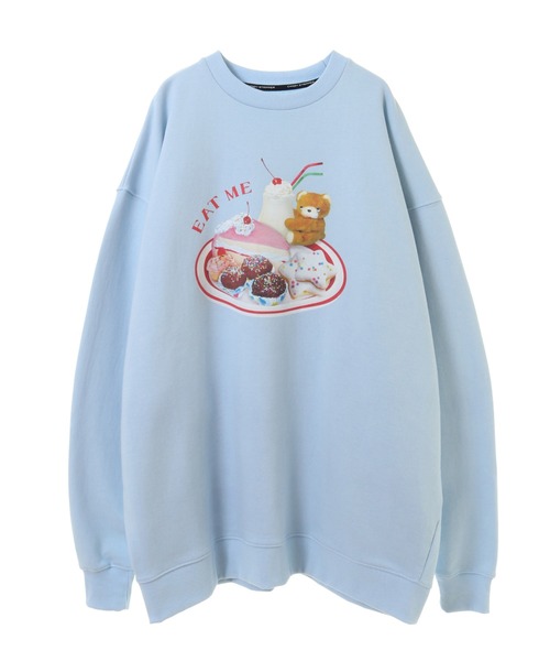 Candy Stripper（キャンディストリッパー）の「EAT ME SWEAT ワンピース（ワンピース・レディース・ライトブルー/アイボリー/ブラック・2）」の11枚目の写真