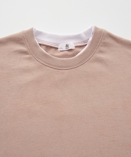 ＆yam（アンドヤム）の「ワッフルレイヤード風プレミアムスウェット（スウェット・キッズ・ブルー/グリーン/ピンク/オレンジ/ホワイト系・140-150cm/110-120cm/150-160cm/120-130cm/130-140cm）」の19枚目の写真