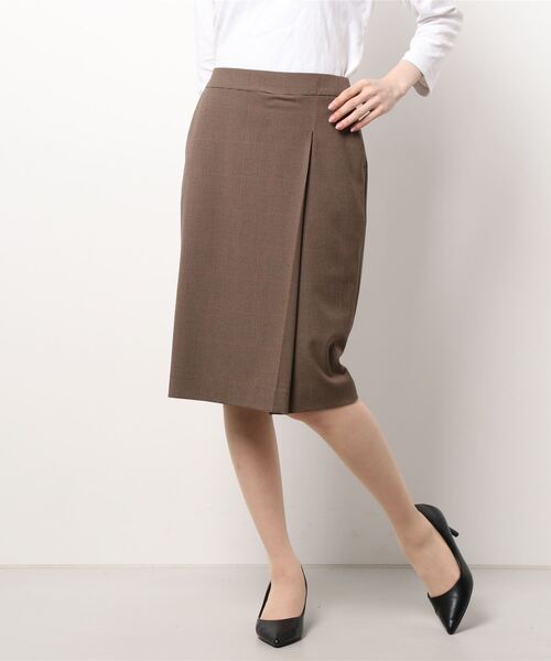 m.f.editorial（エムエフエディトリアル）の「アレキサンダージュリアンレディース/ALEXANDER JULIAN：Women ガンクラブチェック セットアップ タイトスカート（セットアップジャケットございます）（スーツスカート・レディース・ブラウン・S/LARGE/X-LARGE/MEDIUM）」の10枚目の写真