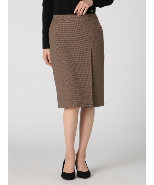 m.f.editorial（エムエフエディトリアル）の「アレキサンダージュリアンレディース/ALEXANDER JULIAN：Women ガンクラブチェック セットアップ タイトスカート（セットアップジャケットございます）（スーツスカート・レディース・ブラウン・S/LARGE/X-LARGE/MEDIUM）」の13枚目の写真